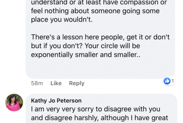 Kathy jo peterson Facebook shamer hater